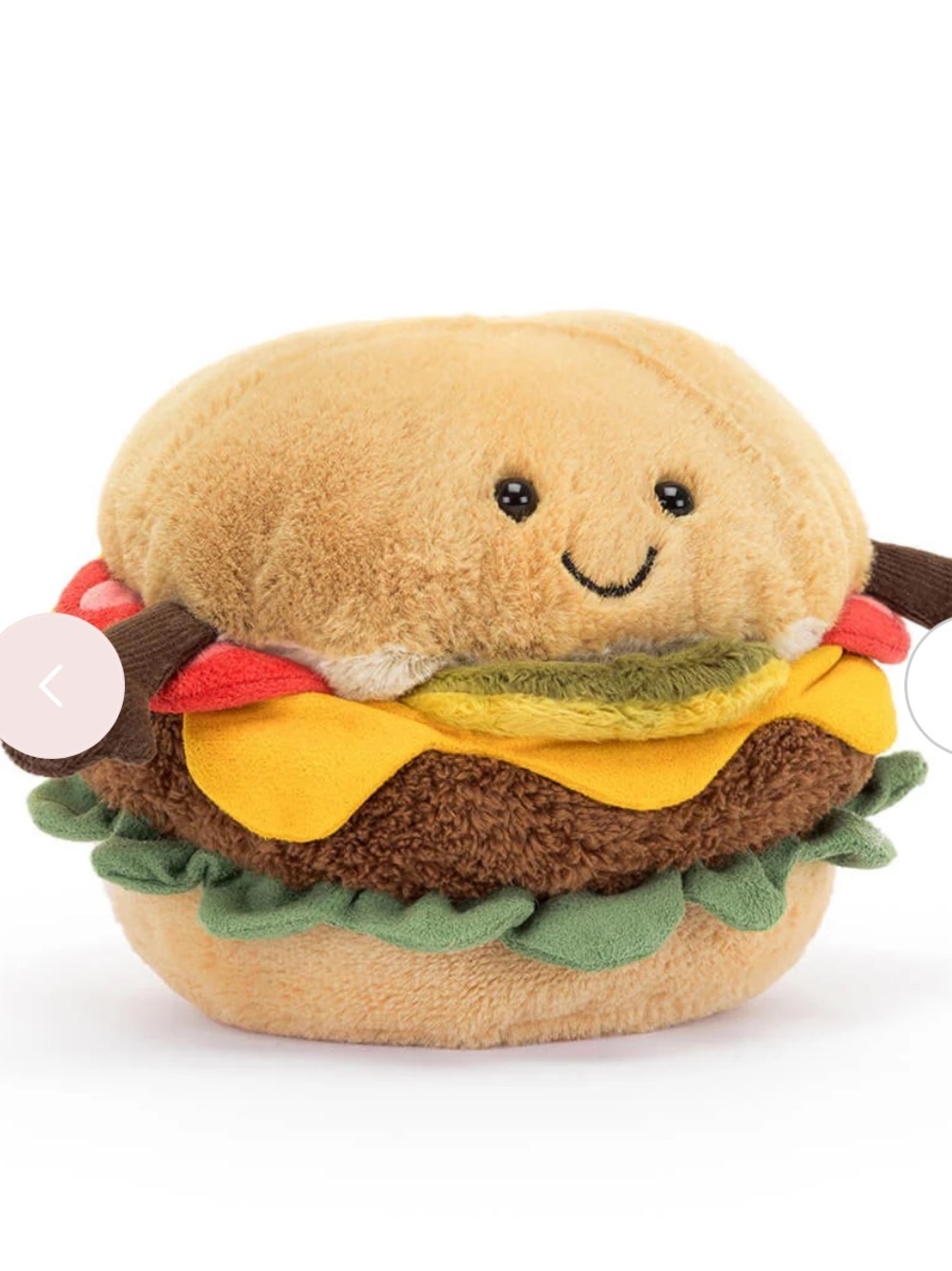 NWT Plush Toy for Kids Hamburger